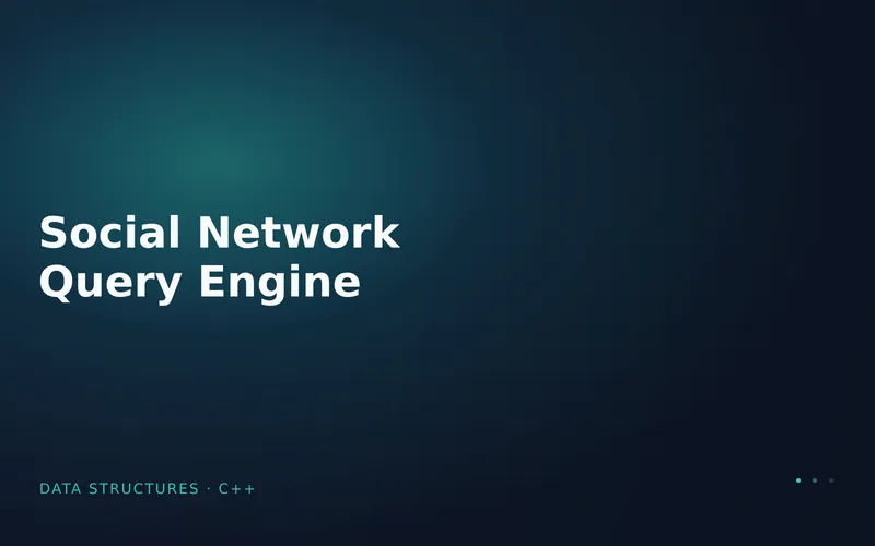 Social Network Query Engine cover