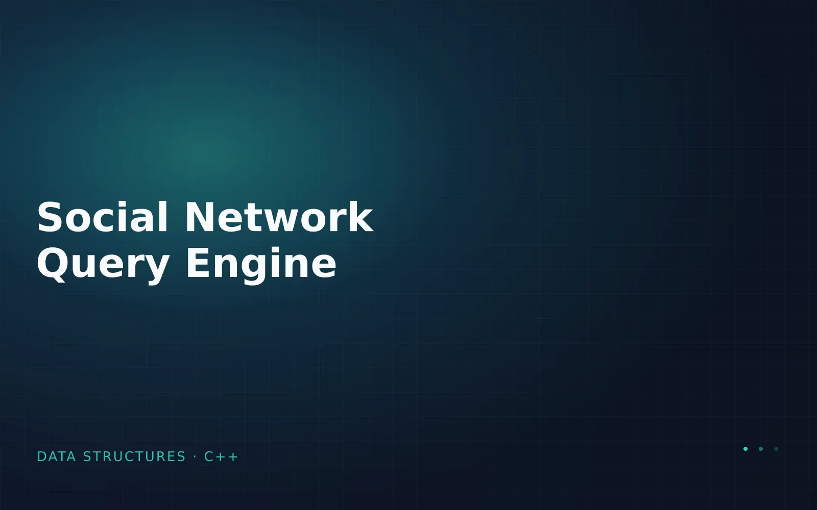 Social Network Query Engine cover
