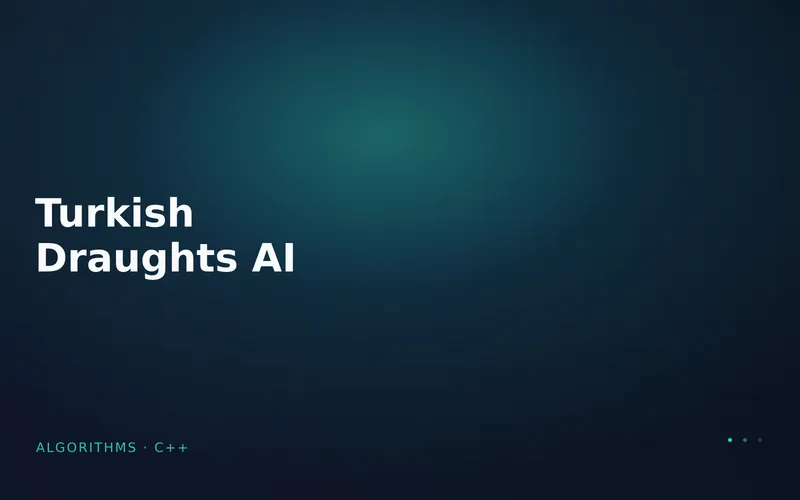Turkish Draughts AI cover